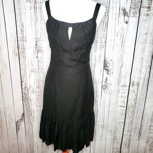 EUC MICHAEL by Michael Kors Linen LBD midi-dress